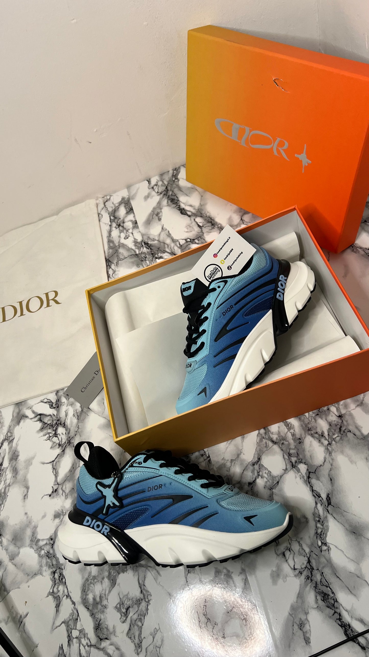 Dior b44 / Blue/White  ( limited edition