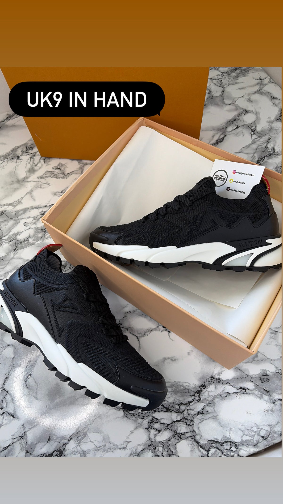 LV Tactic Sock Runner Black/White