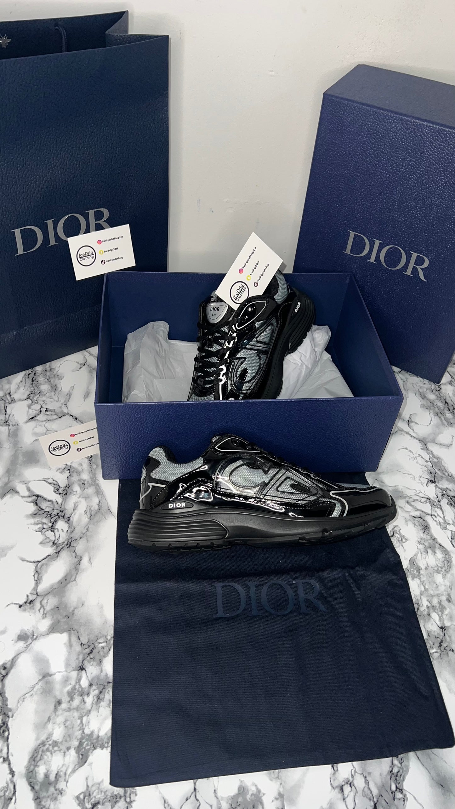 Dior b30 , Black , technical mesh brilliant fabric