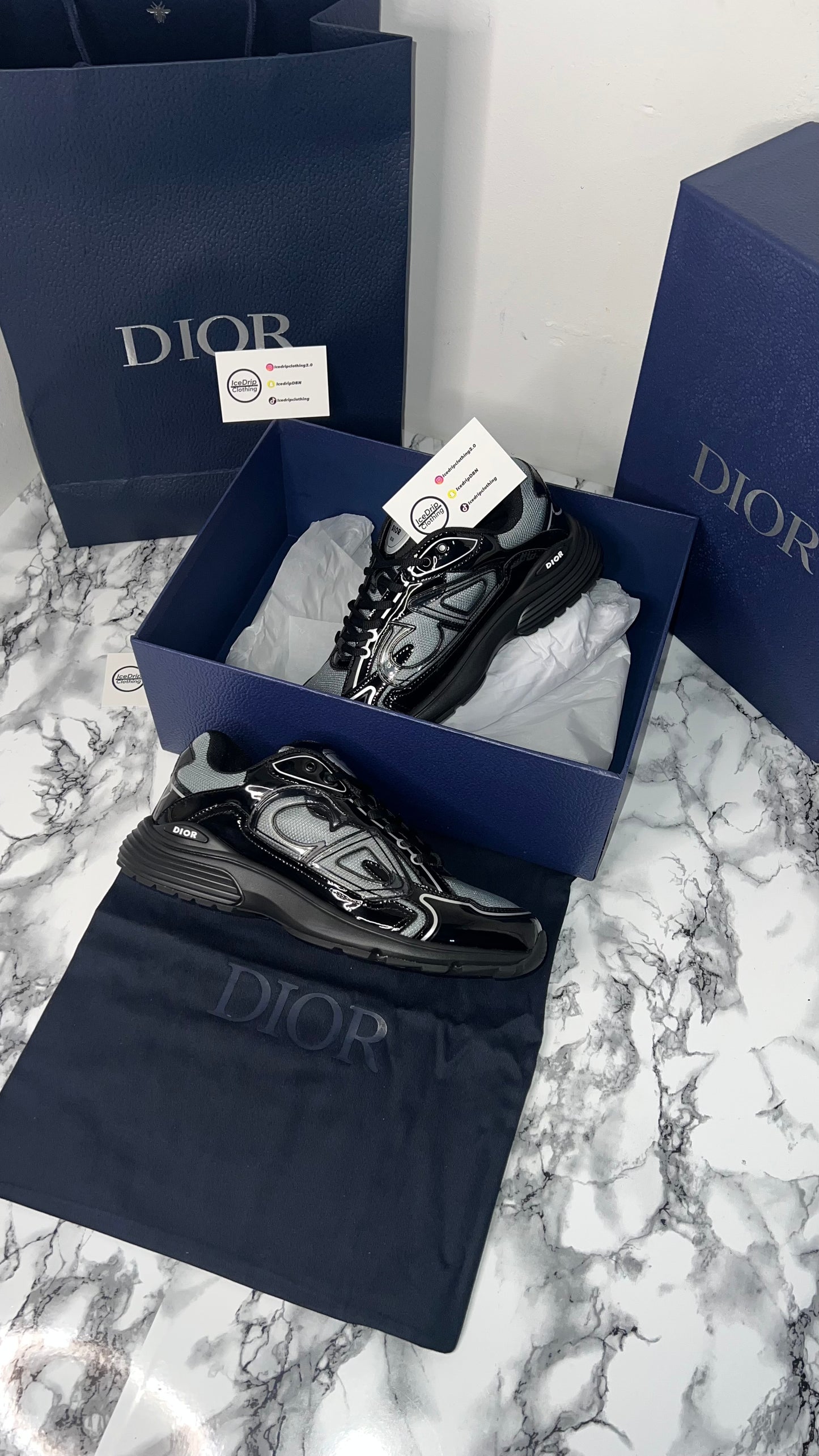 Dior b30 , Black , technical mesh brilliant fabric