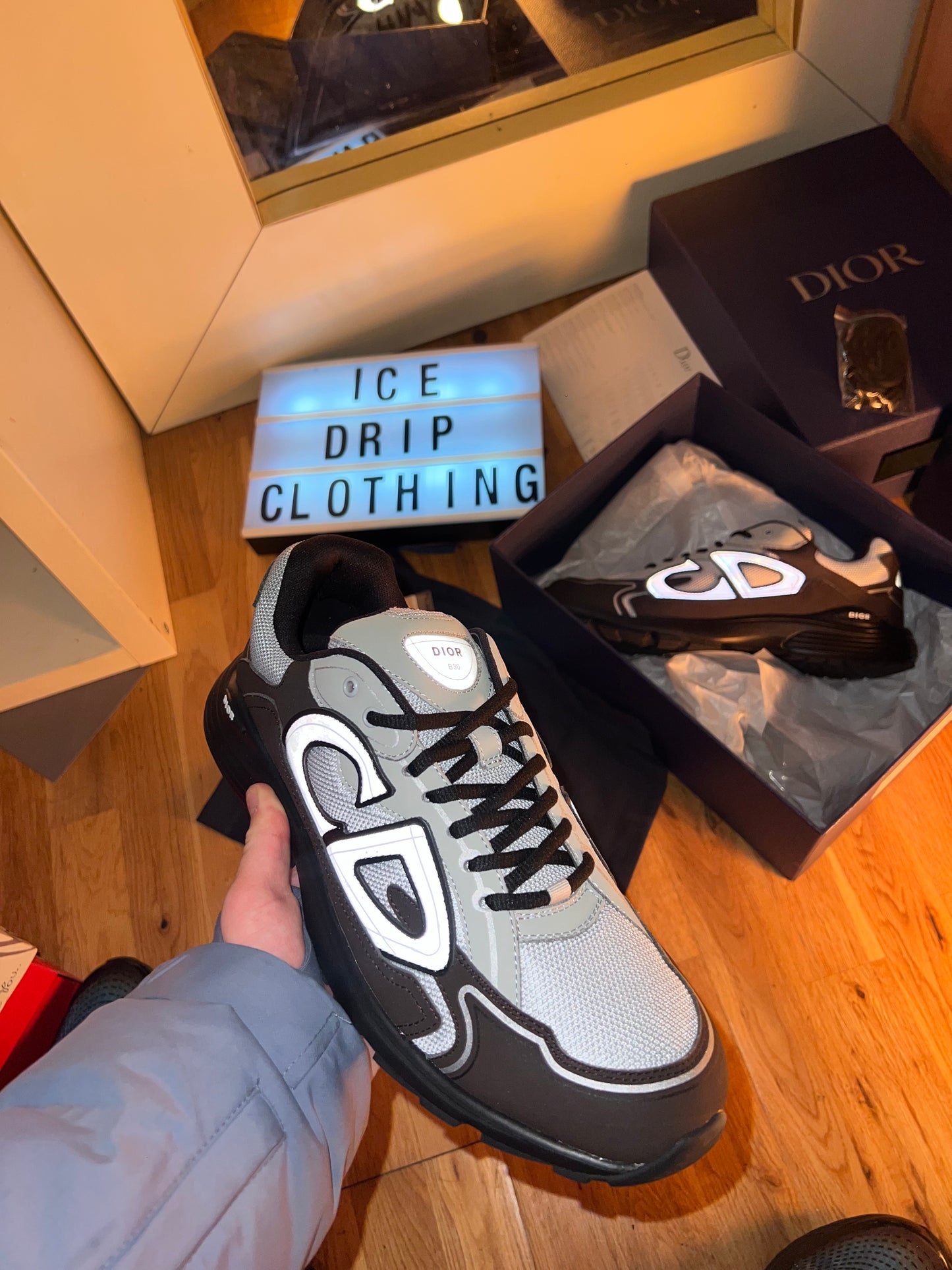 Dior b30 , Grey/Dark Grey