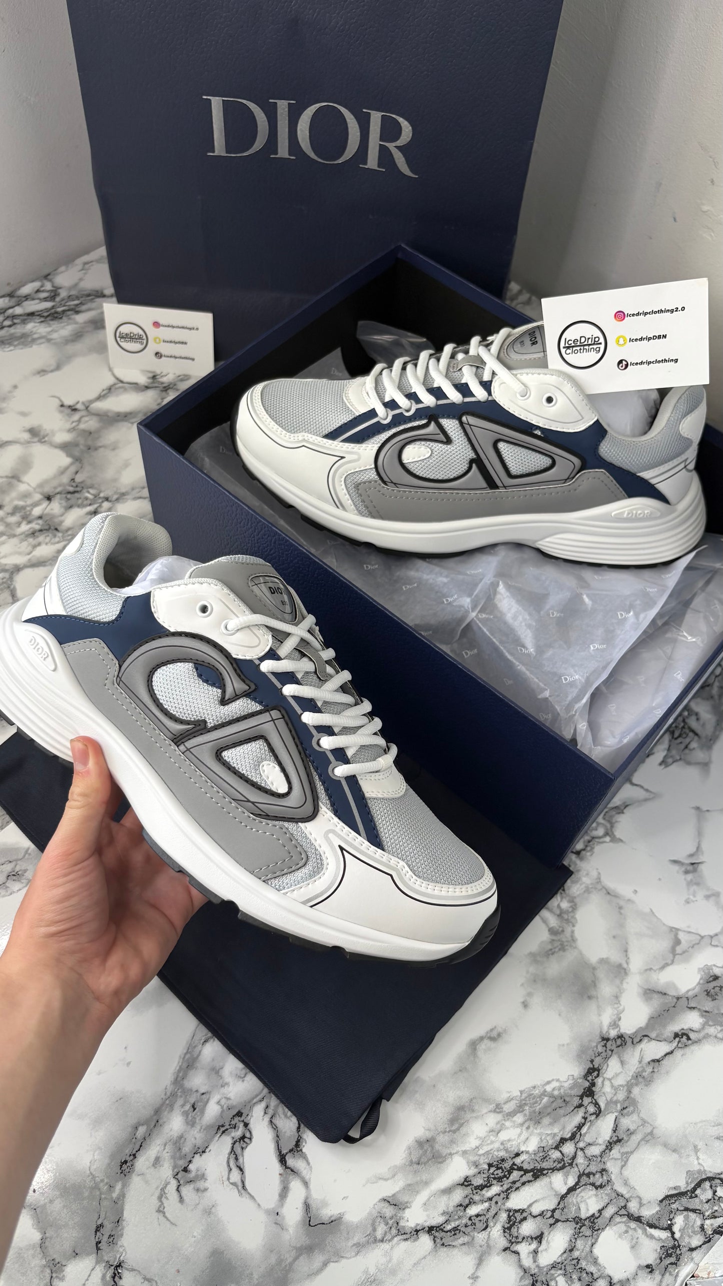 Dior b30 , white ,navy ,grey
