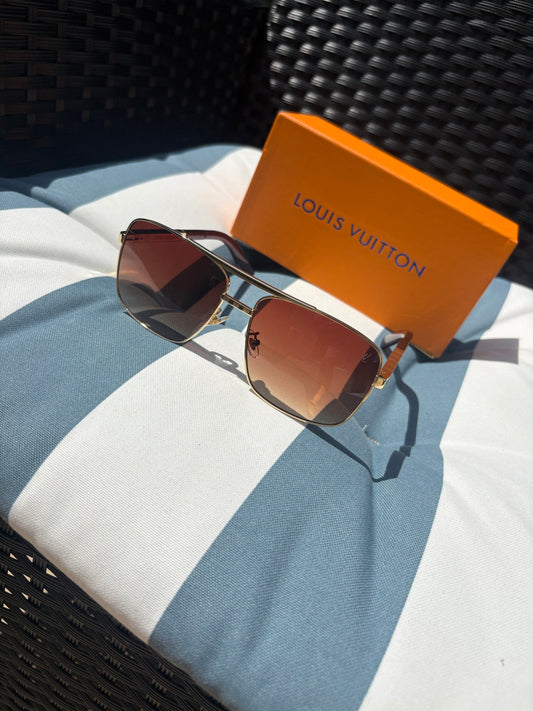 LV Attitude sunglasses / Gold,brown