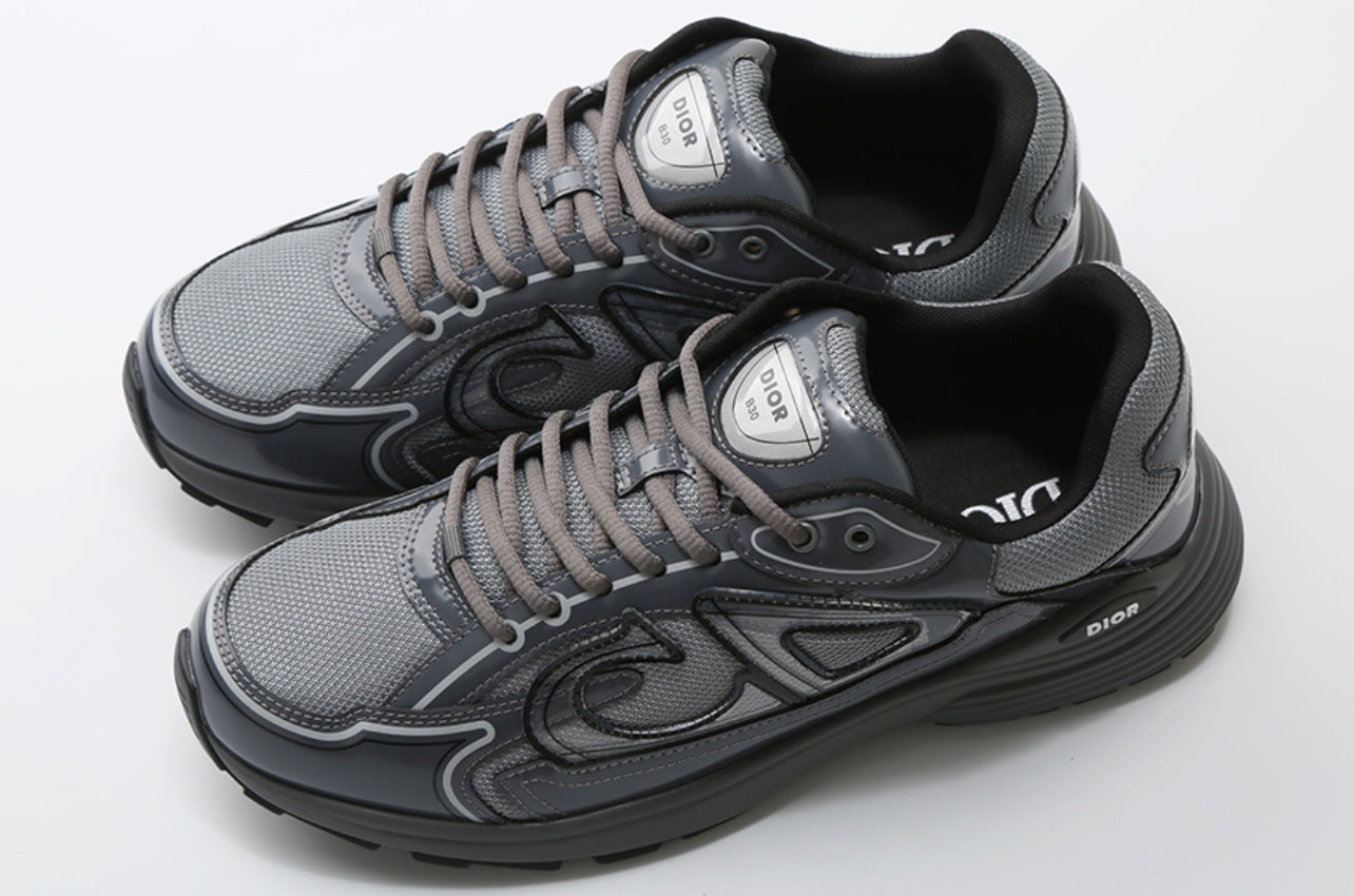 Dior b30 , smoke grey , technical mesh brilliant fabric