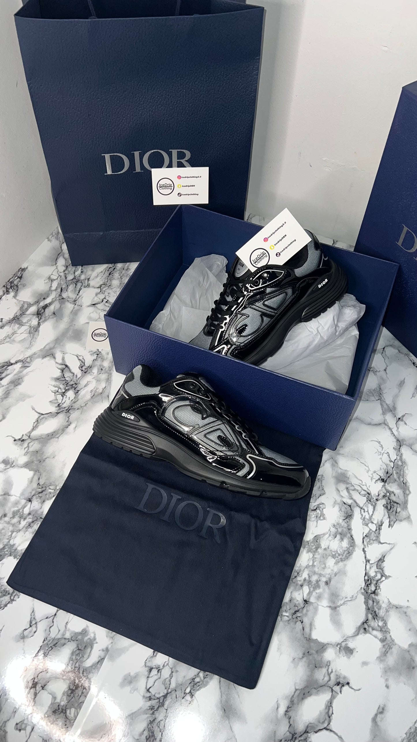 Dior b30 , Black , technical mesh brilliant fabric